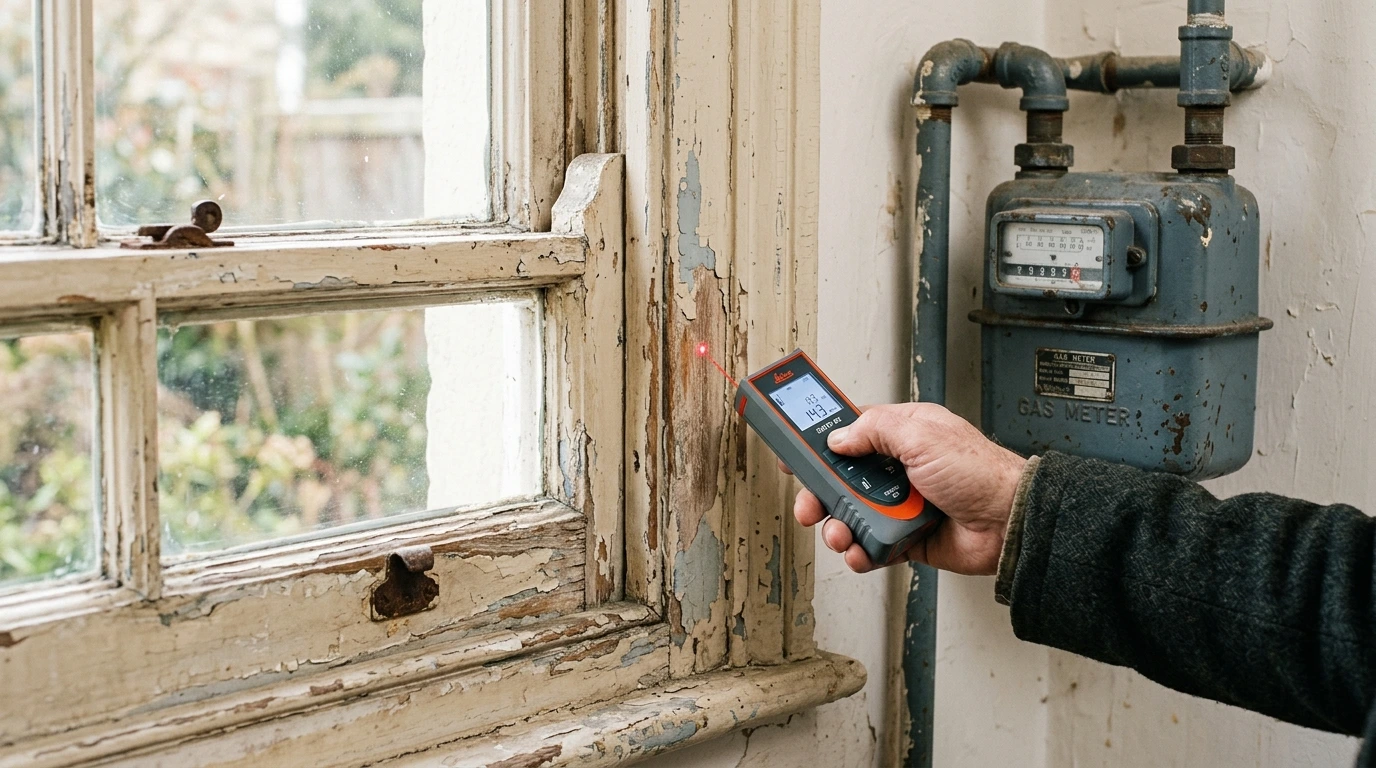 Contrôle d’une menuiserie ancienne et d’une installation gaz dans un logement d’avant 1949