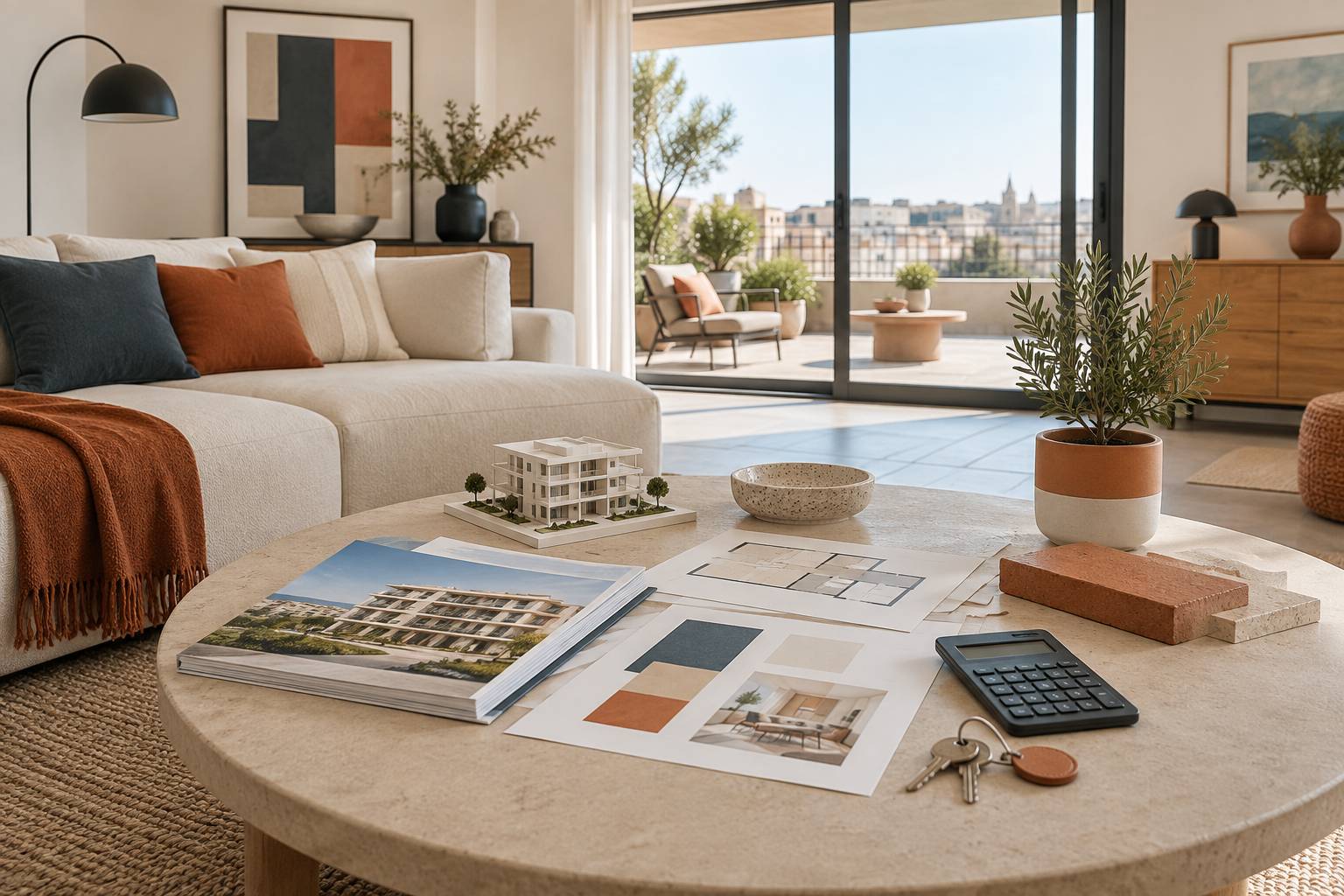 Illustration éditoriale du sujet : Appartement à Montpellier : acheter ou louer, le comparatif