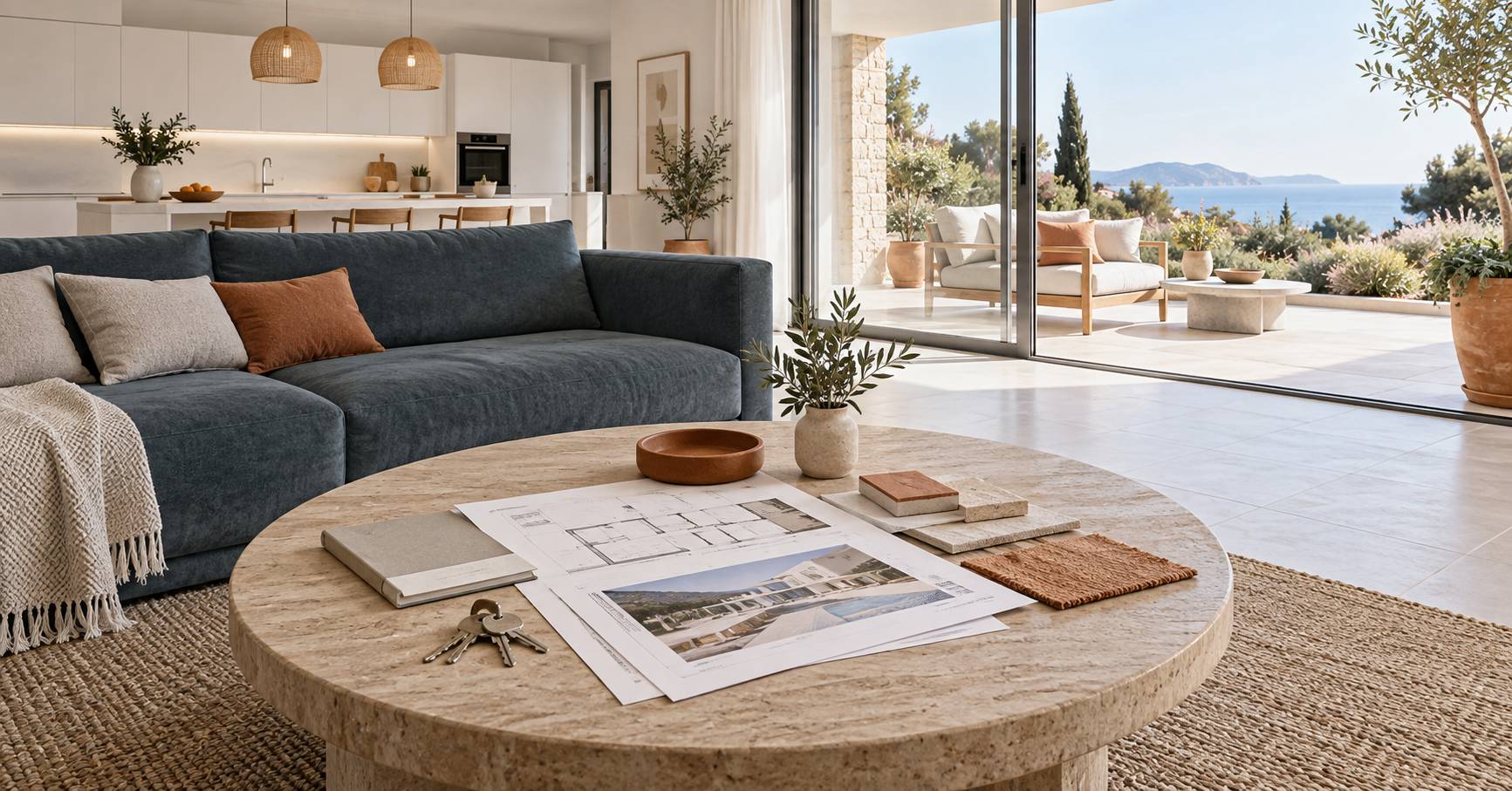 Illustration éditoriale du sujet : Appartement à vendre à Cavalaire chez MP Propriétés